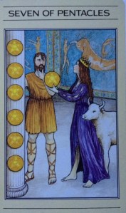 PENTACLES 7 of